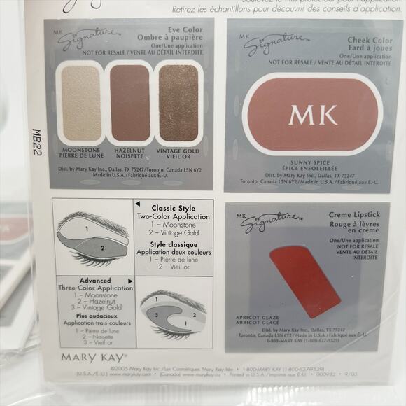 Lot of 4 Packs of Mary Kay Signature Forever Classic Makeup Sample Cards - Picture 2 of 3